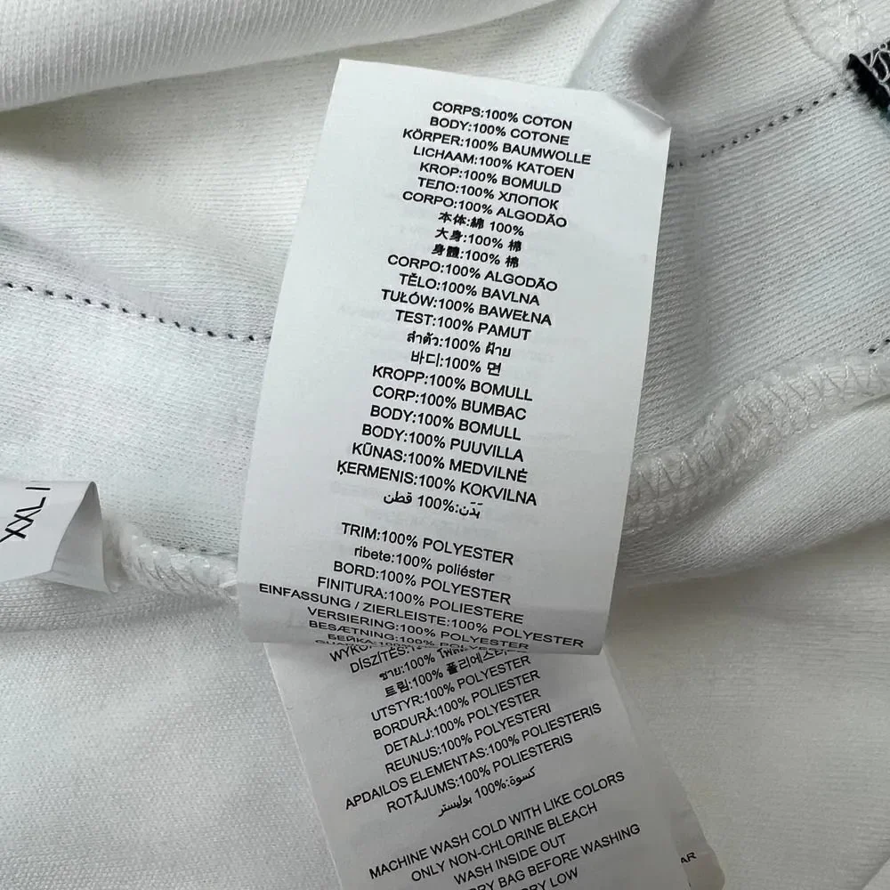 New Michael Kors Men US XXL White T-Shirt Classic Striped Short Sleeve Polo  - Picture 8 of 8